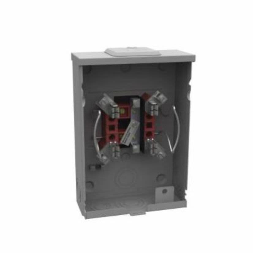 Milbank® U5934-XL-BLG Ring Less Meter Socket, 600 VAC, 100 A, 1 Phase, NEMA 3R Enclosure