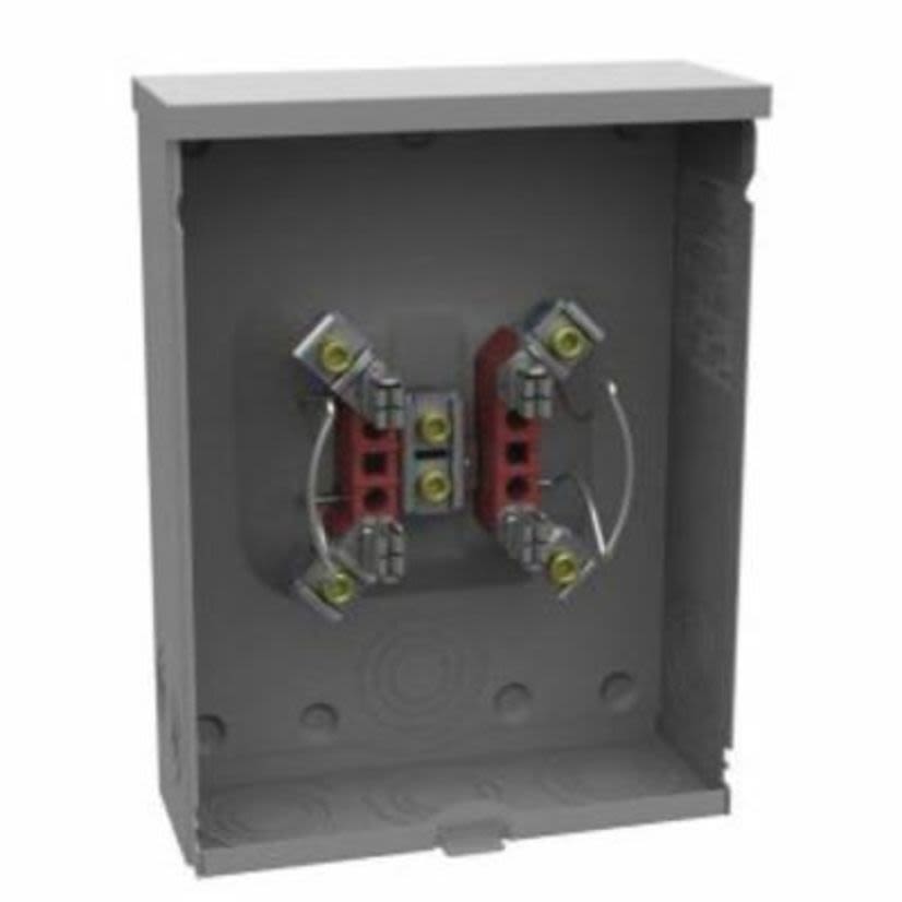 Milbank® U7040-O-TG Ringless Meter Socket, 600 VAC, 200 A, 1 Phase, NEMA 3R Enclosure