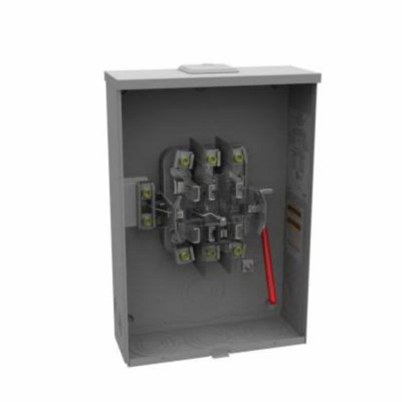 Milbank® U7423-RXL Ring Less Meter Socket, 600 VAC, 200 A, 3 Phase, NEMA 3R Enclosure