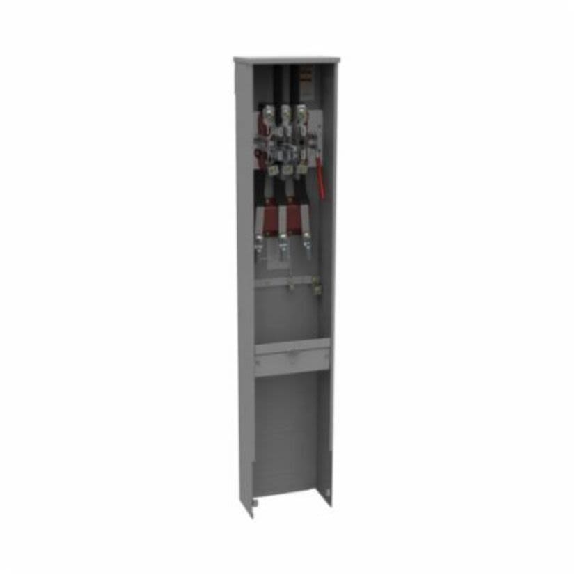 Milbank U9107-O-CECHA Ringless Meter Pedestal, 600 V AC, 200 A, 3 Phase, NEMA 3R Enclosure