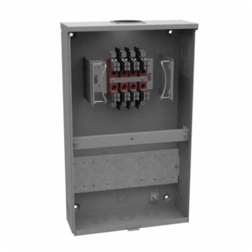 Milbank® UC7448-RL Ringless Single-Position Meter Socket, 600 VAC, 20 A, 3 Phase, NEMA 3R Enclosure