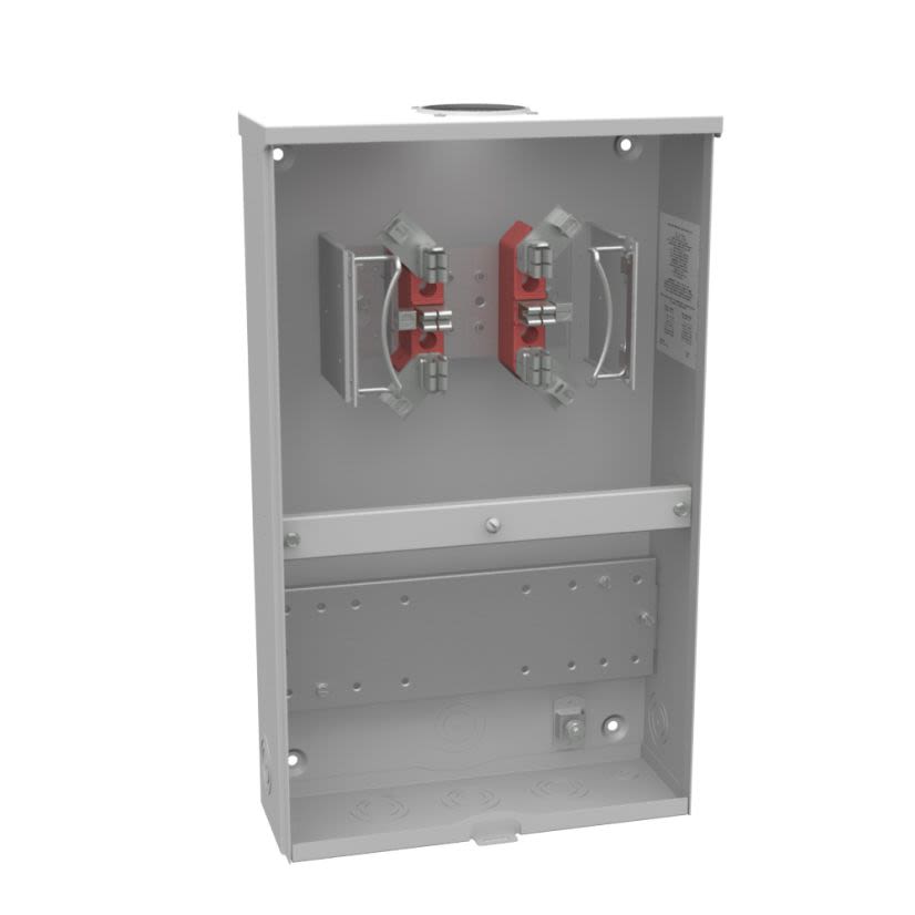 Milbank® UC7532-RL Ringless Single-Position Meter Socket, 600 VAC, 20 A, 1 Phase, NEMA 3R Enclosure