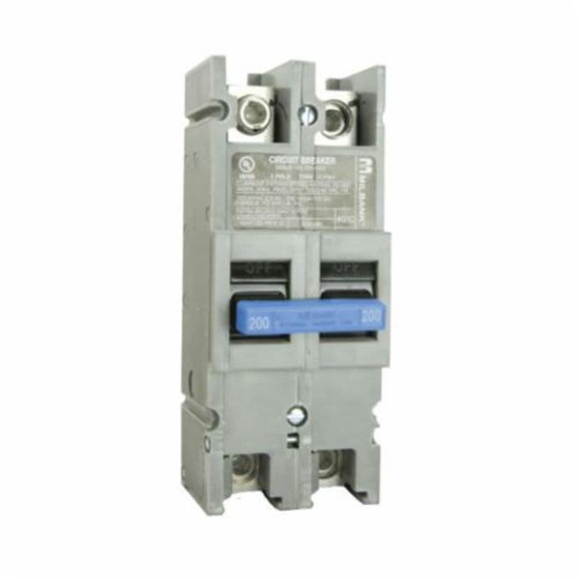 Milbank® UQFBH-100 Molded Case Circuit Breaker, 240 VAC, 100 A, 22 kA Interrupt, 2 Poles, Thermal Magnetic Trip