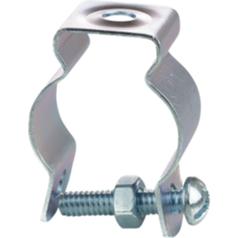 EATON Crouse-Hinds series 1B Rigid/IMC Cable and Conduit Hanger, EMT and Rigid/IMC, 3/4 Inch EMT Conduit Size, Steel, 3/4 Inch Rigid Conduit Size, With bolt