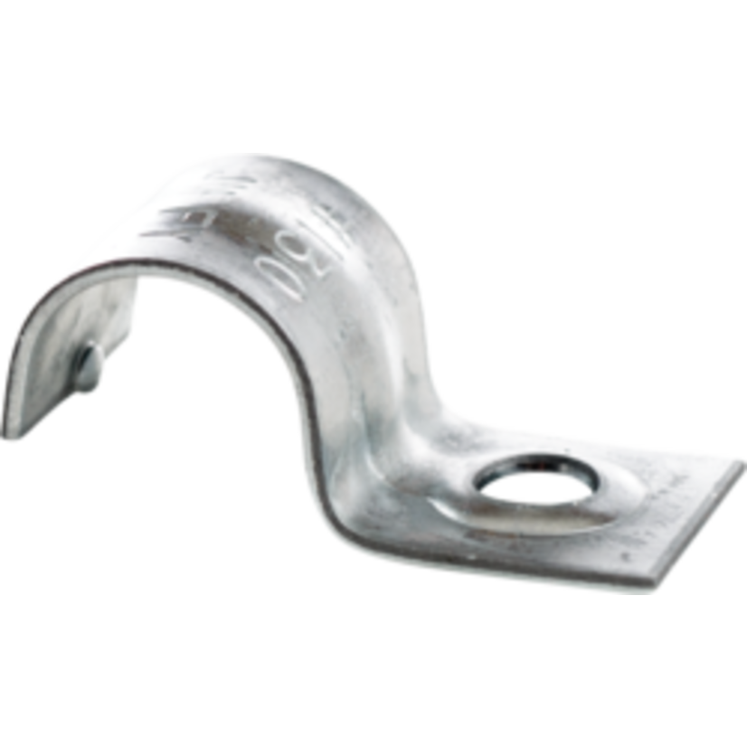 Minerallac® Traditional® Jiffy Clip® 121 1-Hole Conduit Strap, Steel