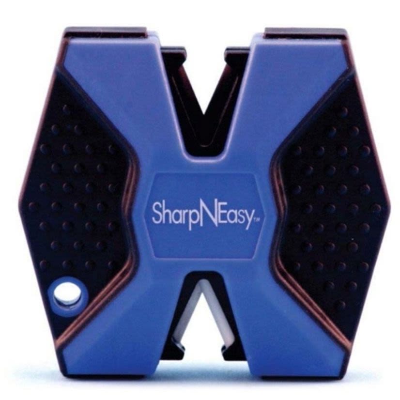 Minerallac Fortune Products Accusharp 37040 Knife Sharpener, 1 in THK, For Use With Pocket Ceramic Knife, Plastic, Blue