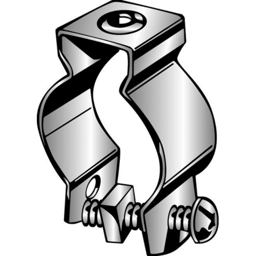 Minerallac Minerallac Traditional 7SB 3-Hole Conduit Hanger, 3 in Conduit, 165 lb Load, 3.476 to 3.5 in OD, 304 Stainless Steel