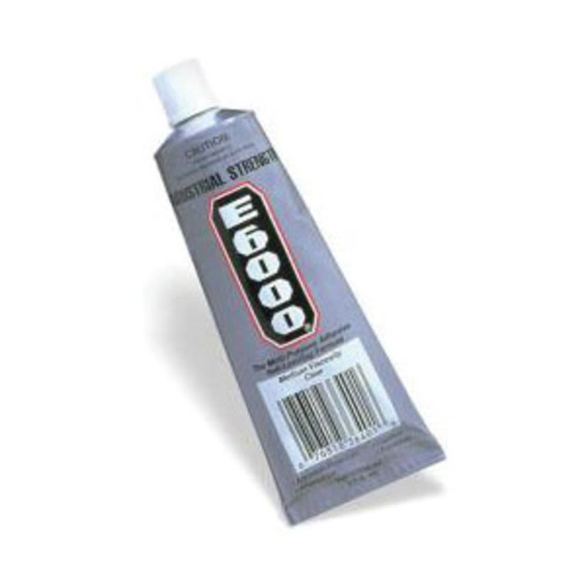 Minerallac Cully™ 96040 E-6000® Industrial Adhesive, 3.7 oz Squeeze Tube, Clear Glass, 24 hr Adhesive/8 hr Sealant Curing