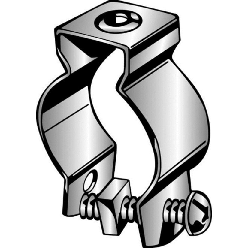 Minerallac Minerallac Traditional 9B 3-Hole Conduit Hanger, 4 in Conduit, 230 lb Load, Low Carbon Cold Rolled Steel