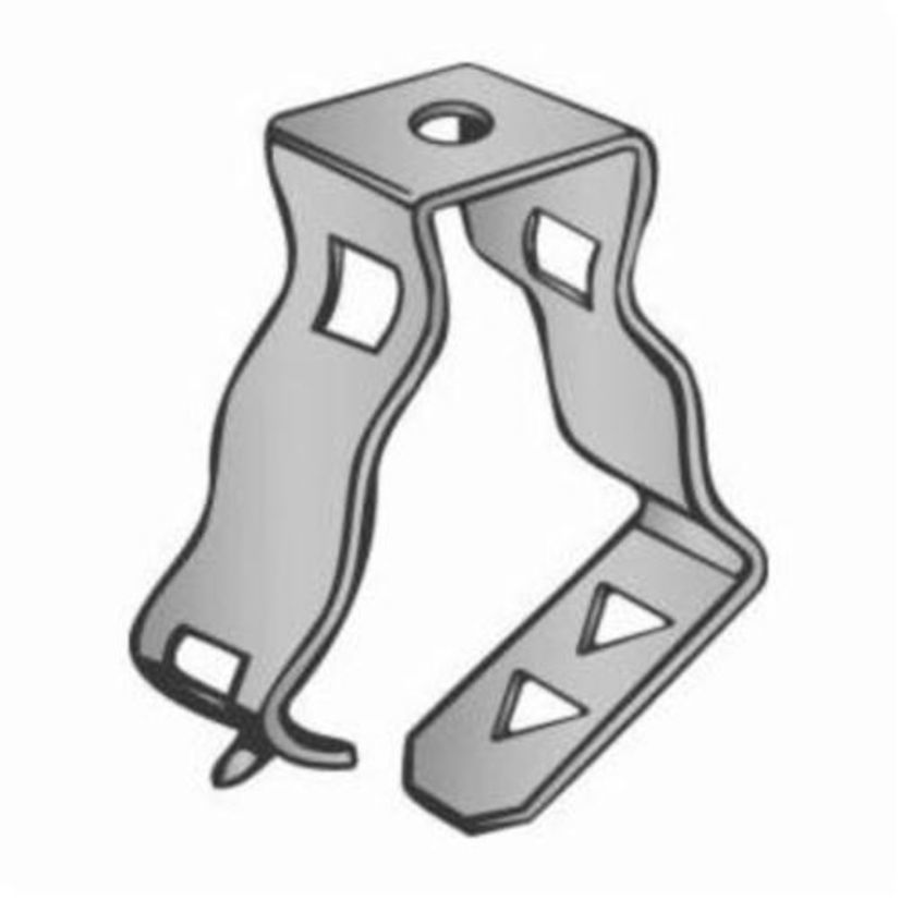Minerallac Company Black Claw™ KC1 1-Hole Closed Conduit Clip, For Use With 1 in Conduits, Spring Steel