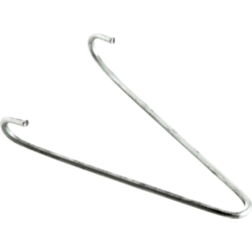Minerallac® Cully™ 70002 Top/End Mount V-Hook, For Use With Fluorescent Lighting Fixture, Steel, Silver