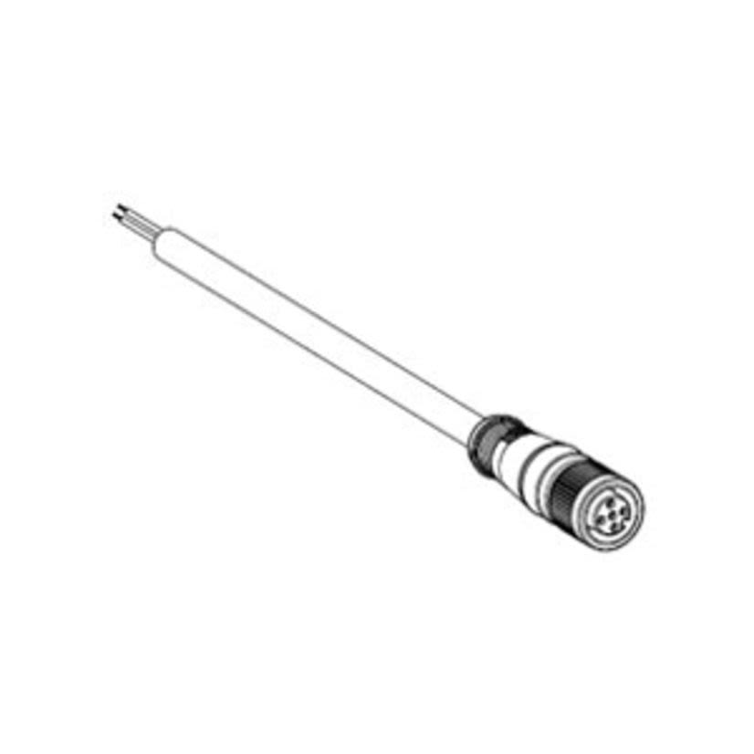 Woodhead Brad Micro-Change 120072-0186 Single End Cordset, 1/2-20 UNF Straight Female x Pigtail Connector, 20 ft L Cable, 3 Poles, Double Keyway