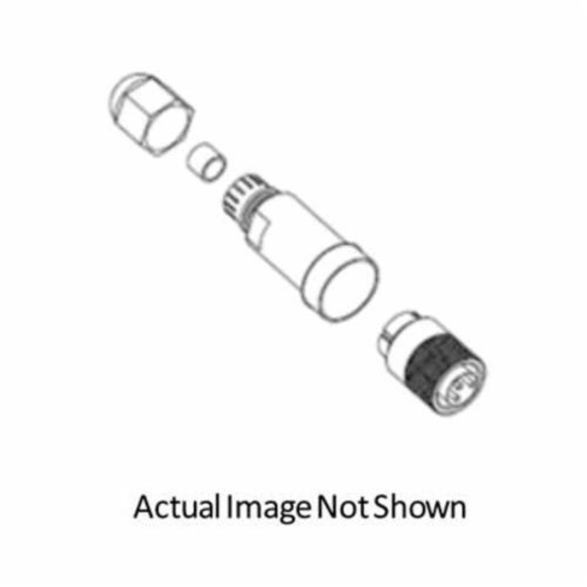 Brad Mini-Change 1A3002-34 130017 Internal Thread Field Attachable Connector, 600 V AC/DC, 13 A, 24 to 15 AWG