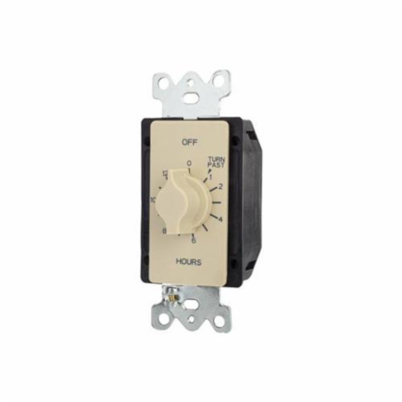 TORK A512H A Series Auto Off Interval Mechanical Timer, 12 hr Setting, 125/250/277 V AC, 1 hp, 2 hp, 1 Form C SPDT Contact, 1 Poles
