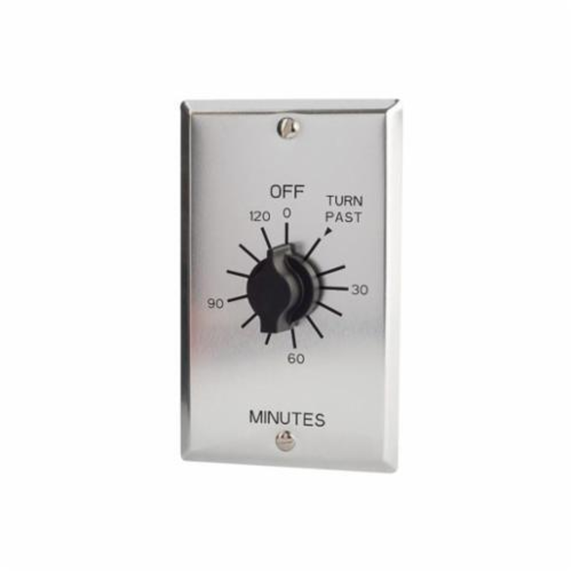 NSI Tork C502H Auto Off Interval Mechanical Spring Wound Timer, 2 hr Setting, 125/250/277 V AC, 1 hp, 2 hp, 1 Form C SPDT Contact, 1 Pole