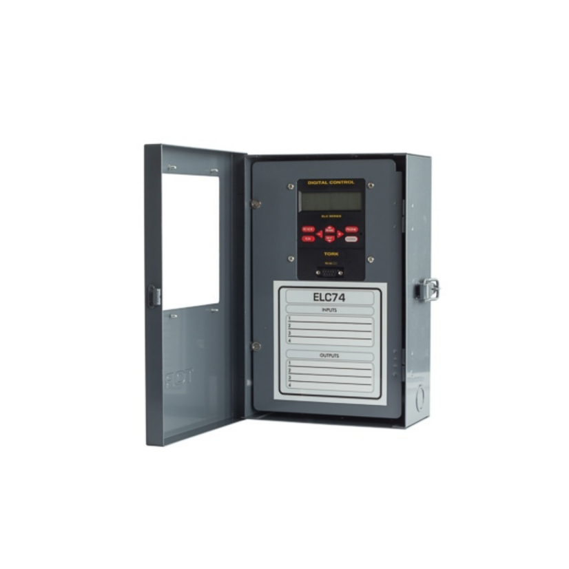 NSI Tork ELC74 Time Switch, 24/120/208/240/277 V AC, 1/4 to 1 hp, 1/2 to 2 hp, 1 Form C SPDT Contact, 1 Pole