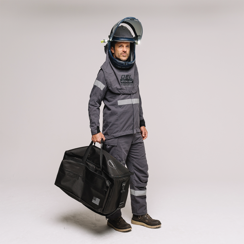 OEL AFW40LF-FL-BSJB-GTX-3XL 40 Cal Jacket And Bib-Overall Kit-Lift Front Hood-Black Series Gtx-3Xl-Men