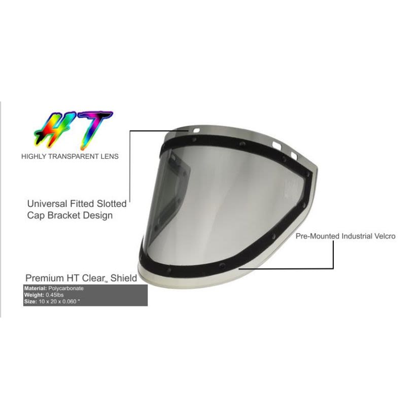 OEL AFW019REP-CLEAR 40 Cal Replacement Shield-Clear