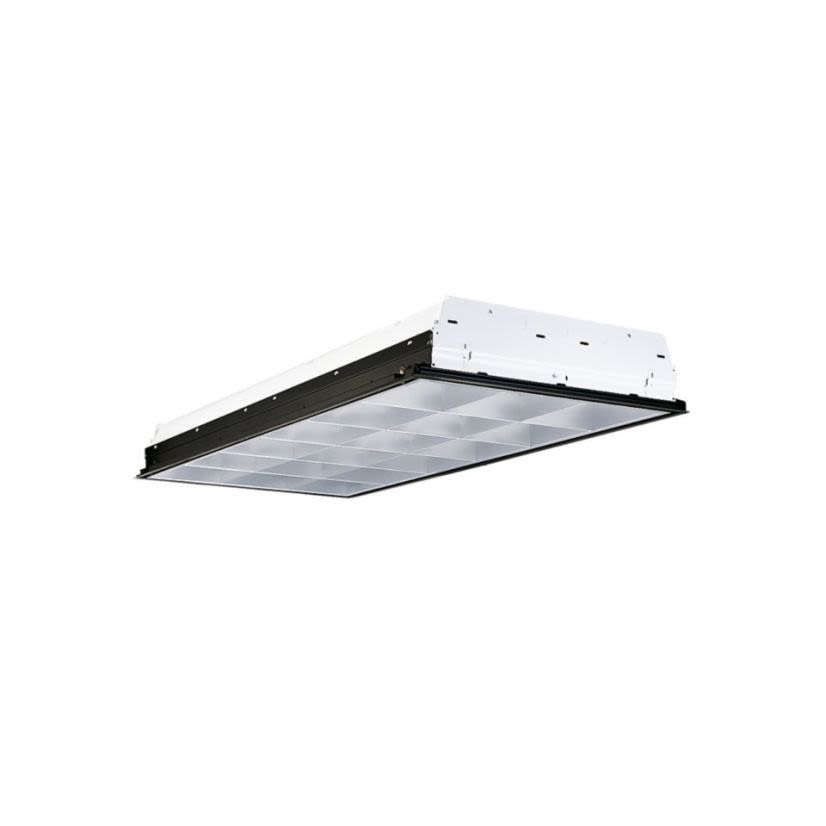 Metalux 2EP3GX-332S36I-UNV-EB82/MS-2BC-U Paralux III Standard Commercial Indoor Troffer, (3) T8 Lamp, 96 W Fixture, 120 to 277 V AC, Steel Housing