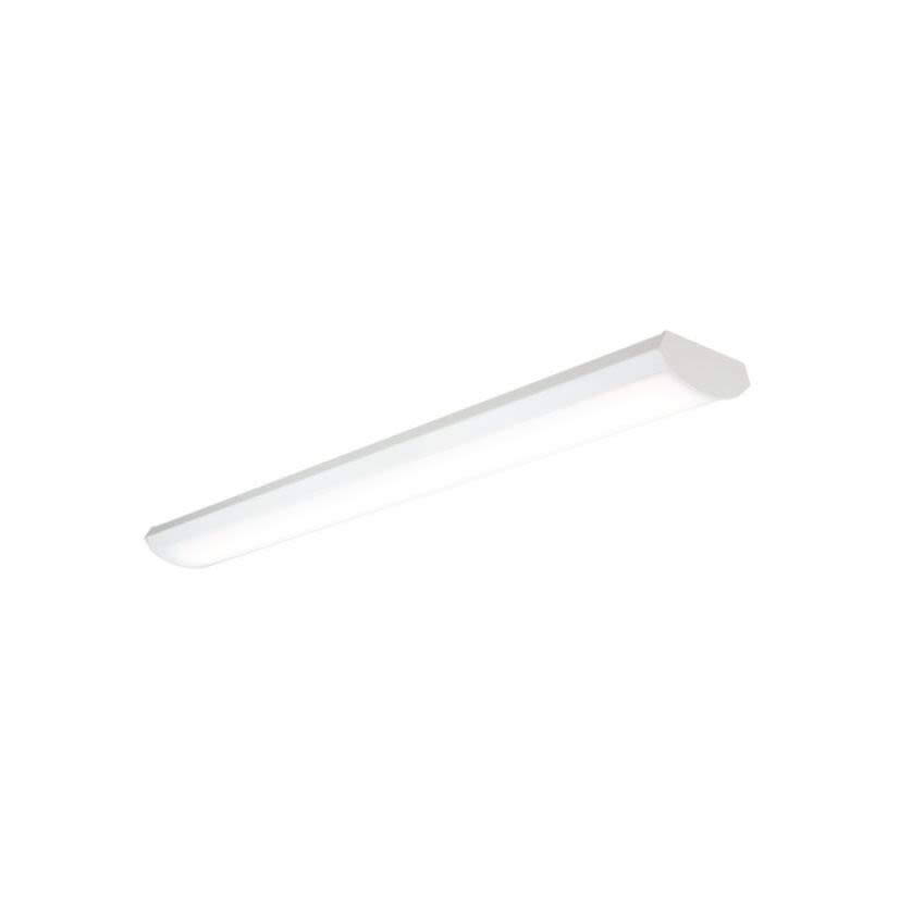 Metalux 4CWPLD4040C CWPLD Rectangle AP Indoor Wraparound, 120 to 277 V AC, Baked White Enamel Housing