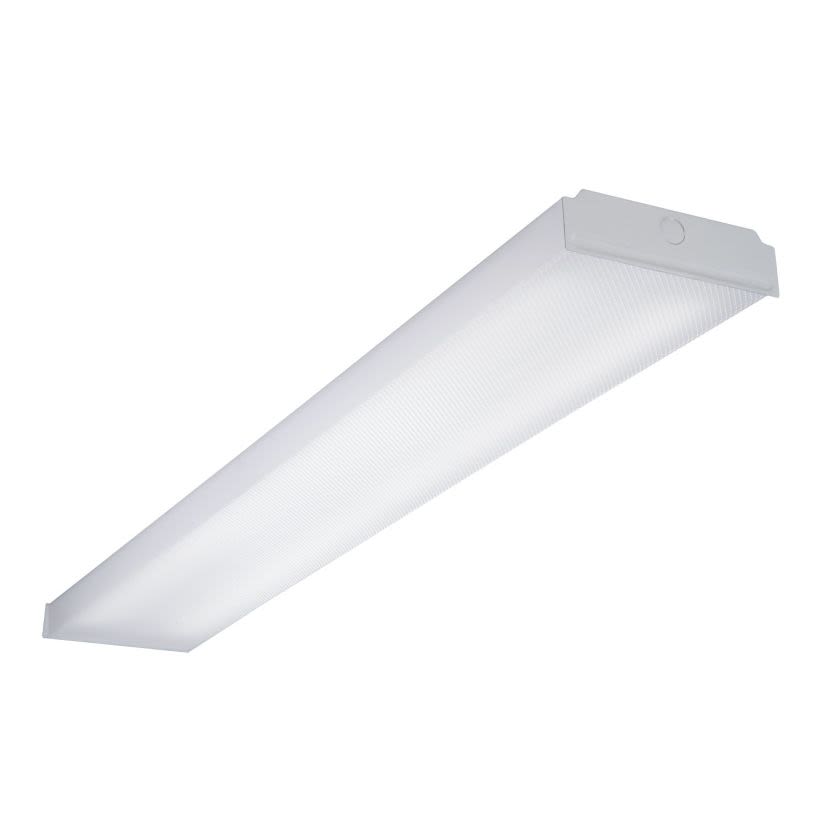 Metalux 4WNLED-LD4-40SL-F-UNV-L840-CD1-U WNLED Utility Wraparound, (1) Lamp, 32.2 W Fixture, 120 to 277 V, White Enamel Painted Housing