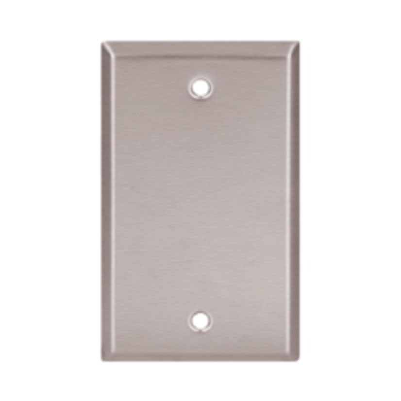 Cooper Lighting 93151-BOX WALLPLATE 1G BLANK BOX MOUNT STD SS