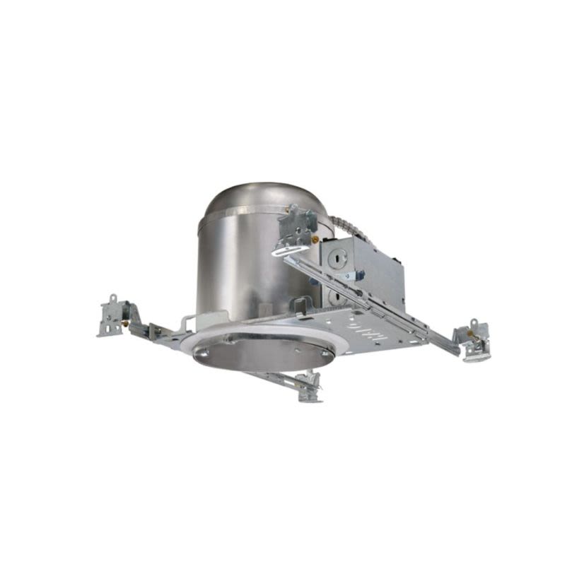 Cooper Lighting HALO AIR-TITE® H7ICAT Line Voltage New Construction Recessed Lighting Housing, Incandescent Lamp, IC Insulation, 120 VAC, 6-1/2 in Ceiling Opening, Aluminum Housing