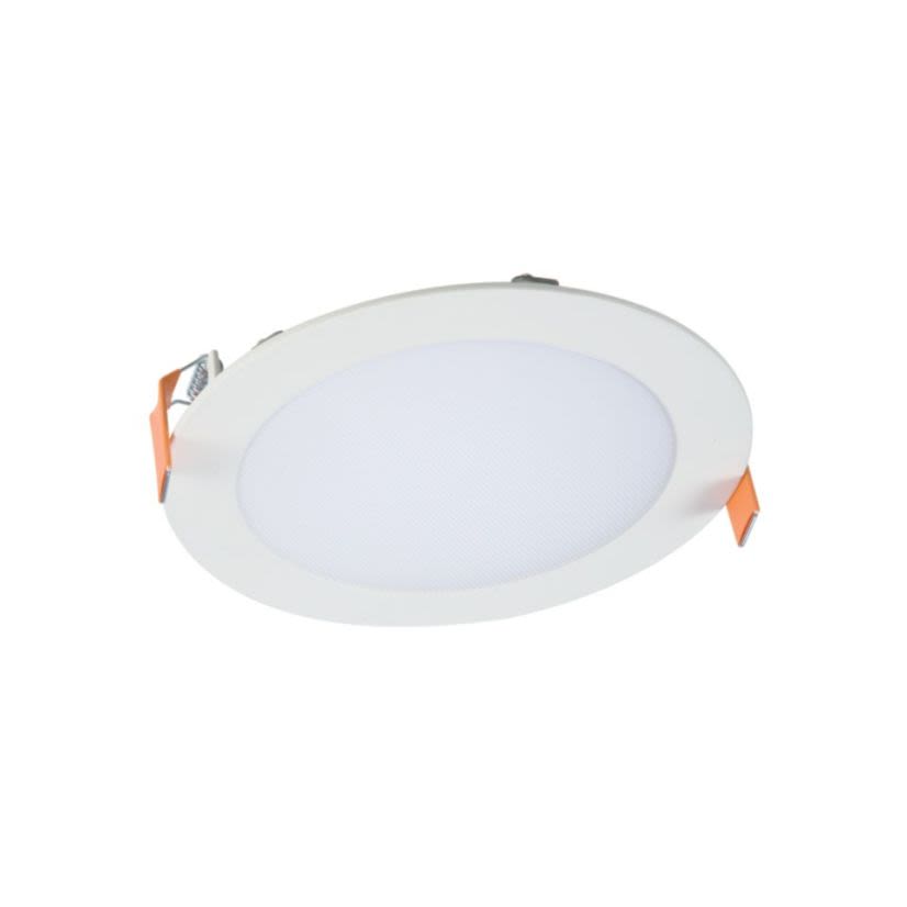 Halo HLB6RTRMSN HLB6 Decorative Overlay Round Designer Trim, 6 in Dia Inside x 6.7 in Dia Outside, LED Lamp, For Use With HLB6 Series 6 in LED Lens Downlight, Die Cast Aluminum