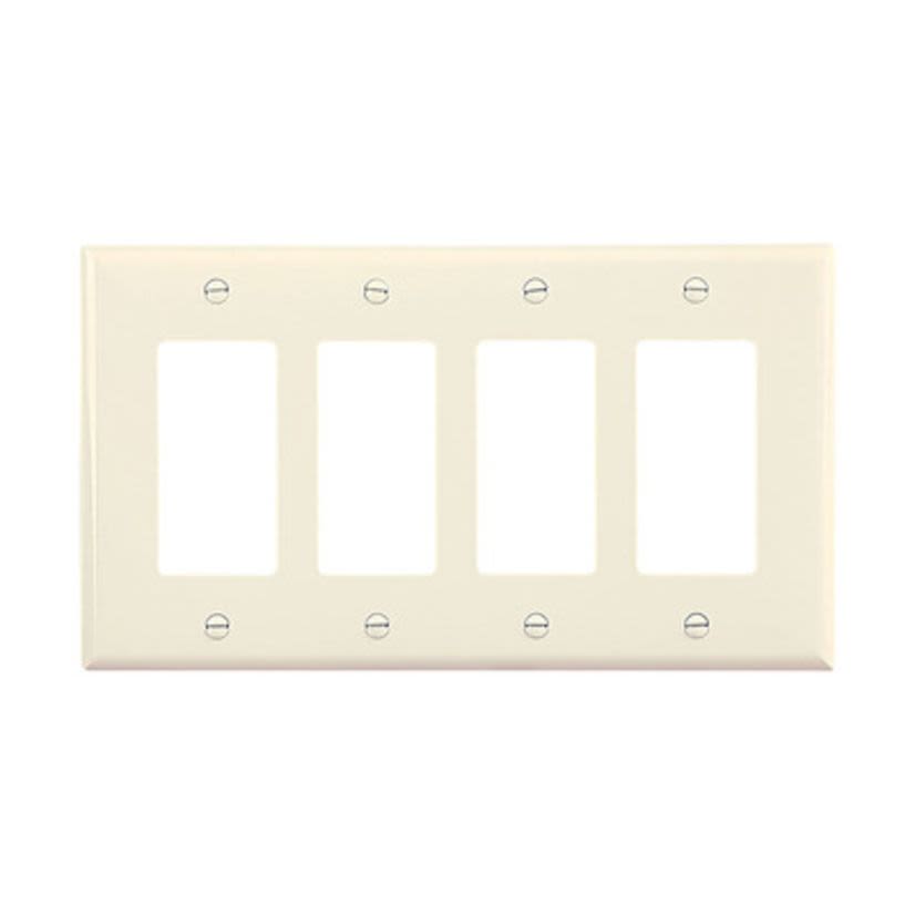 Cooper Lighting PJ264LA WALLPLATE 4G DECORATOR POLY MID LA