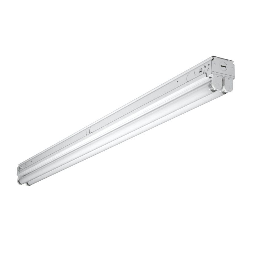 Metalux SNF-125-UNV-EB81-U SNF Narrow Universal Commercial Strip Light Fixture, (1) Lamps T8 Lamp, 120/277 V AC