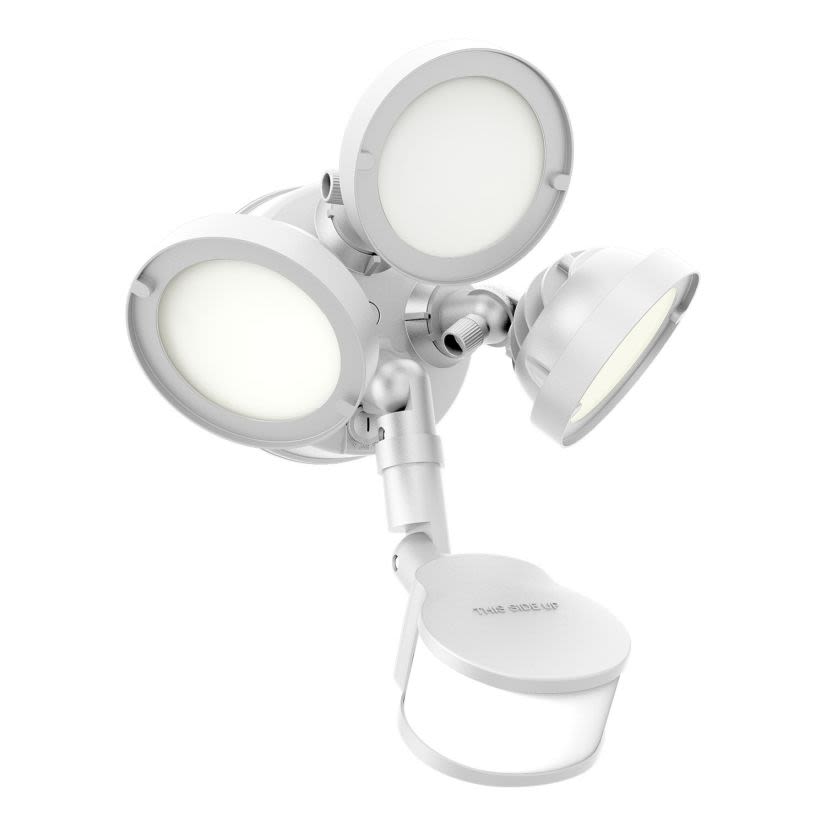Halo Outdoor TGS3S403MRRW TGS Security Floodlight, LED Lamp, 27 W Fixture, 120 V, White Housing