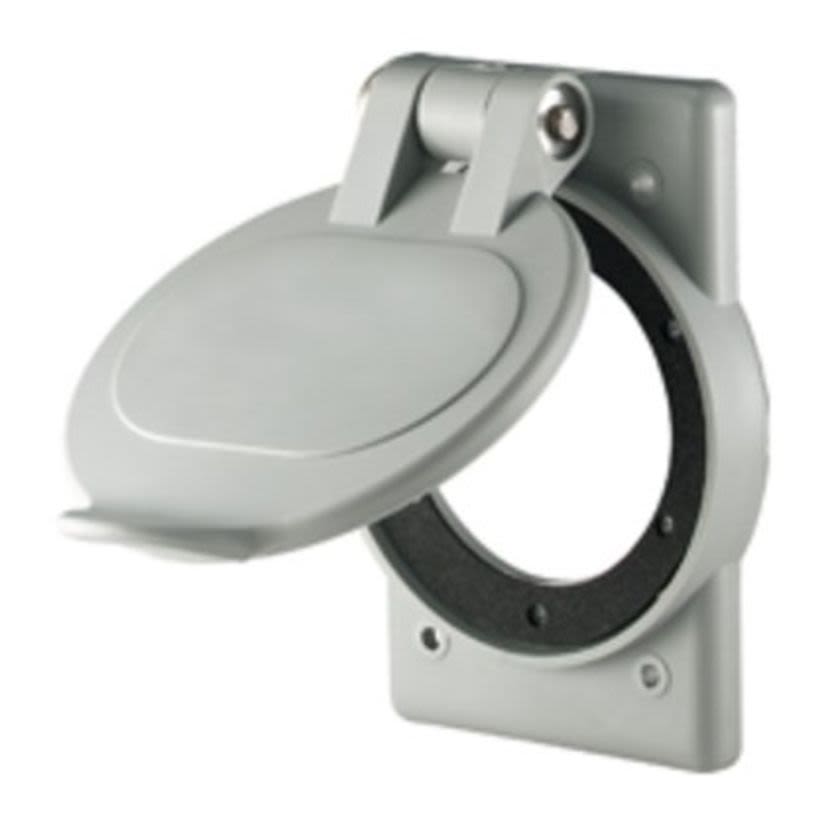 Cooper Lighting WP2 COVER 1G WP INLET/OUTLET NYLON 2.25 D GY