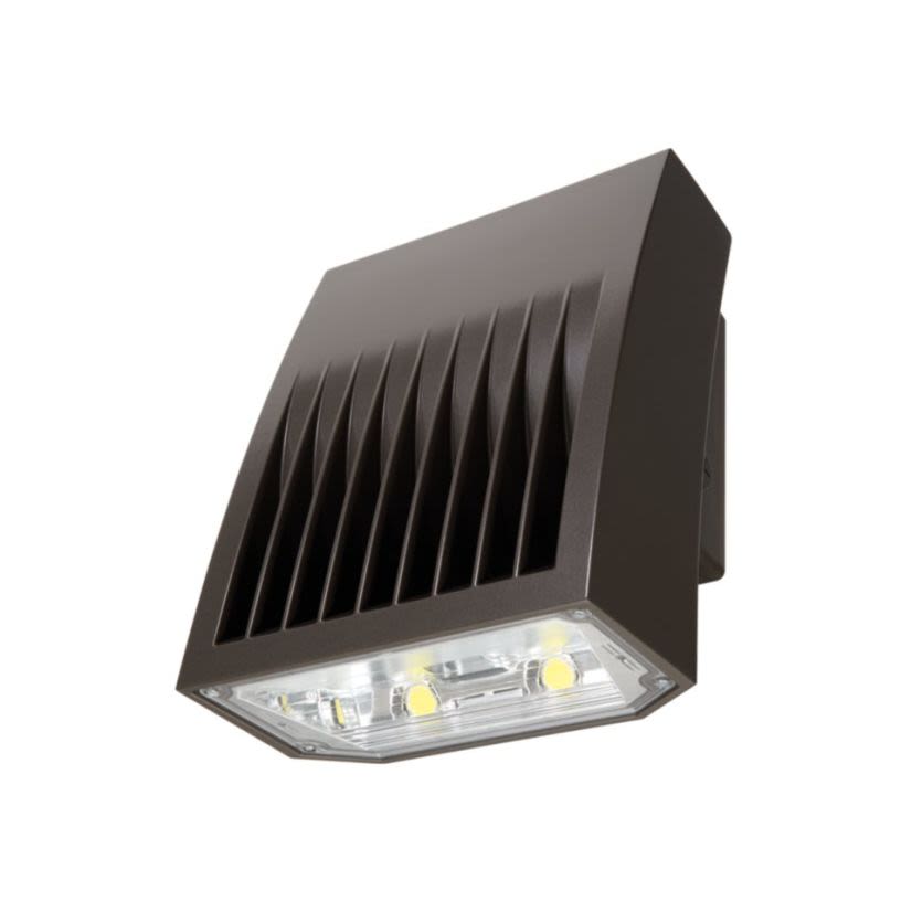Lumark Outdoor Crosstour MAXX XTOR8B-W Outdoor Wallpack, LED Lamp, 81 W Fixture, 120 to 277 V AC, Carbon Bronze Housing