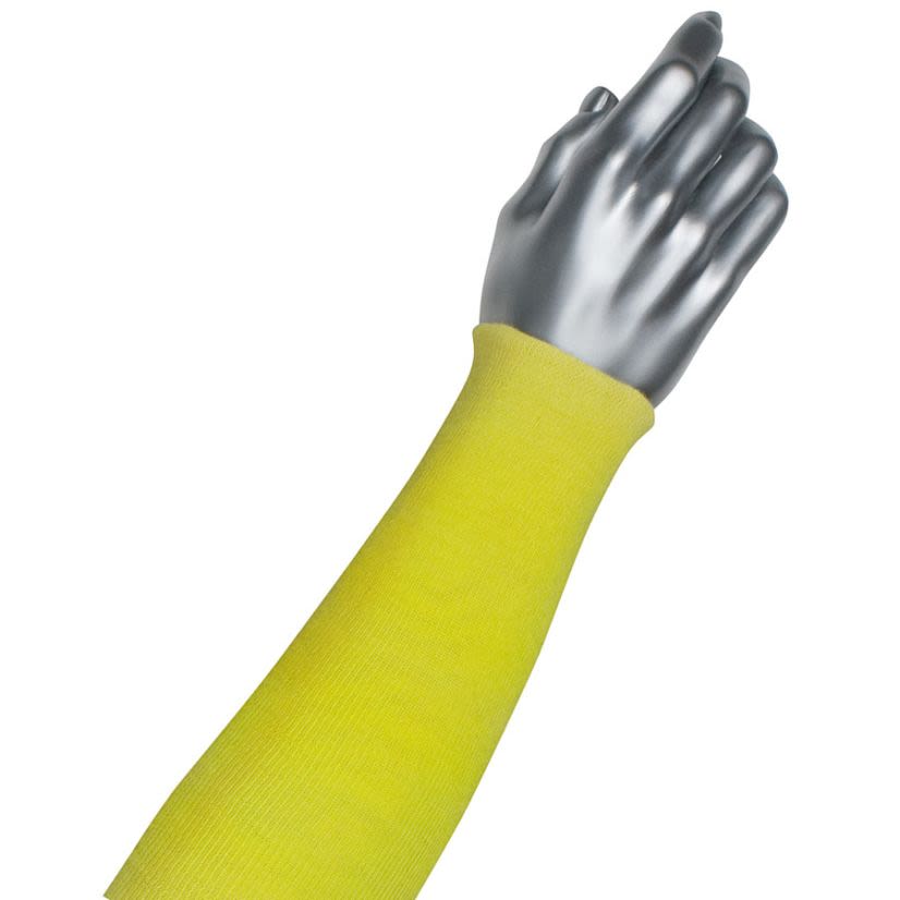 PIP Kut Gard 10-KS18 Standard Weight Cut-Resistant Sleeves, 3 in, 18 in L x 2 ply THK, Kevlar, Yellow