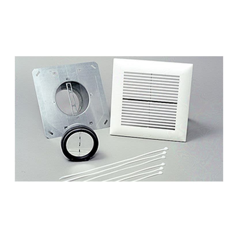 Panasonic WhisperLine™ FV-NLF06G Fan Installation Kit, For Use With WhisperLine™ Inline Fan, 6 in Dia Duct, Polypropylene/Steel, White