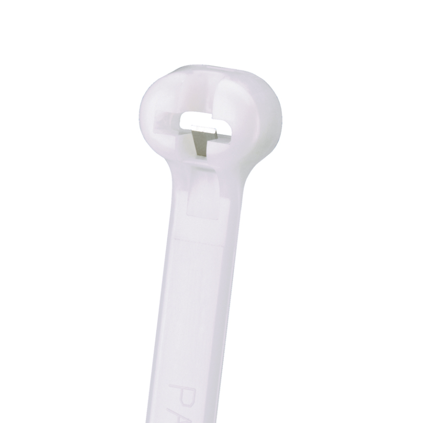Panduit Dome-Top Barb Ty BT1.5I-M BT Series Intermediate Cross Section Cable Tie, 6.1 in L x 0.141 in W x 0.041 in THK, Nylon 6.6, Natural