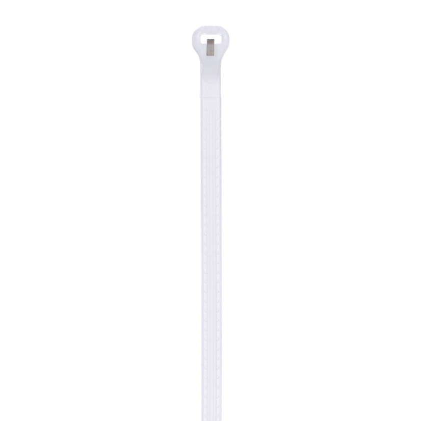 Panduit® Dome-Top® BT1M-C Cross Section Plenum Rated Miniature Cable Tie, 4 in L x 0.1 in W x 0.04 in THK, Nylon 6.6