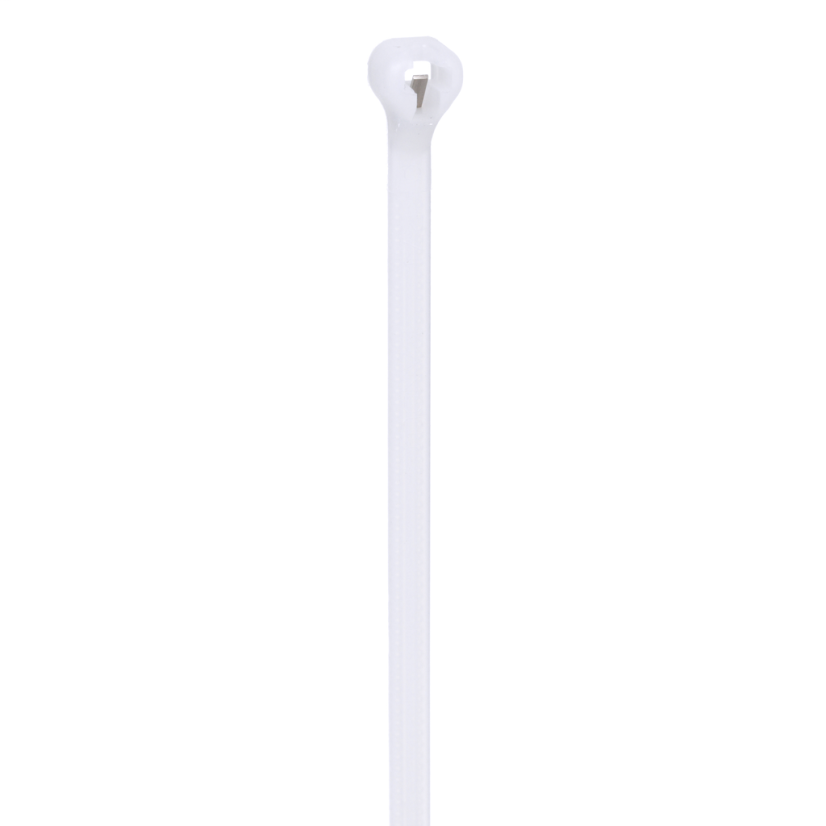Panduit Dome-Top BT4M-C BT Series Cross Section Miniature Plenum Rated Cable Tie, 14.2 in L x 0.18 in W x 0.05 in THK, Nylon 6.6