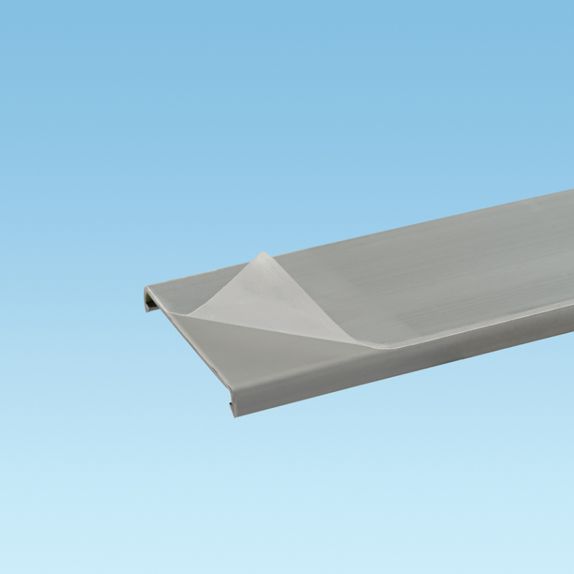 Panduit C3IB6-F Type-C Wiring Duct Cover, 6 ft L x 3-1/4 in W x 0.37 in H, PVC, Intrinsic Blue