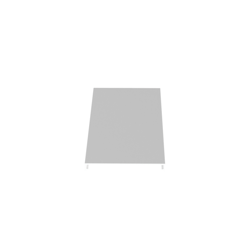 Panduit Panduct C3WH6-F C Series Wiring Duct Cover With Protective Film, 6 ft L x 3-1/4 in W x 0.37 in H, PVC, White