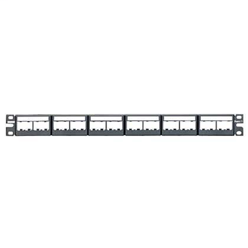 Panduit CPPL24WBLY Mini-Com Patch Panel w/labels, 24 Port,Modules
