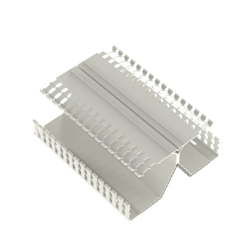 Panduit Panduct PanelMax DRD44WH6 DRD Wiring Duct, 0.31 in Slotted Slot, 8.23 in W x 4.12 in D, PVC