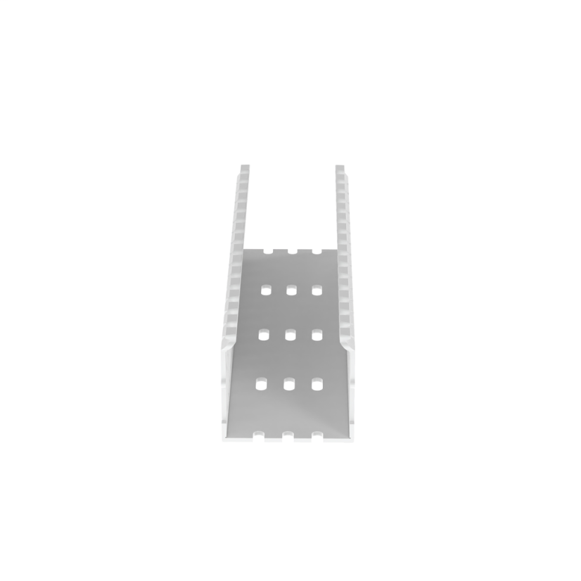 Panduit Panduct F2X2WH6 Type F Base Wiring Duct, 0.2 in Narrow Slot Slot, 2-1/4 in W x 2 in D, PVC