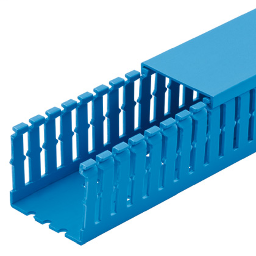 Panduit Panduct F2X3IB6 Type F Base Wiring Duct, 0.2 in Narrow Slot Slot, 2-1/4 in W x 3 in D, PVC