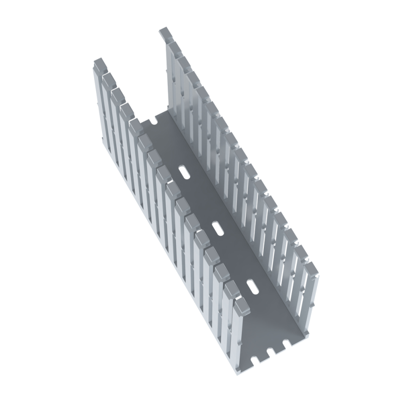 Panduit® F2X5LG6 Type F Narrow Slot Wall Wiring Duct, 0.2 in, 2-1/4 in W x 5 in D, Lead-Free PVC