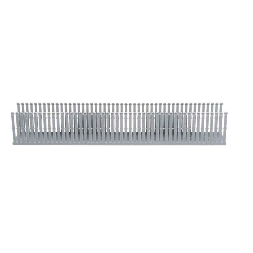 Panduit® F3X4LG6 Type F Narrow Slot Wall Wiring Duct, 0.2 in, 3-1/4 in W x 4 in D, Lead-Free PVC