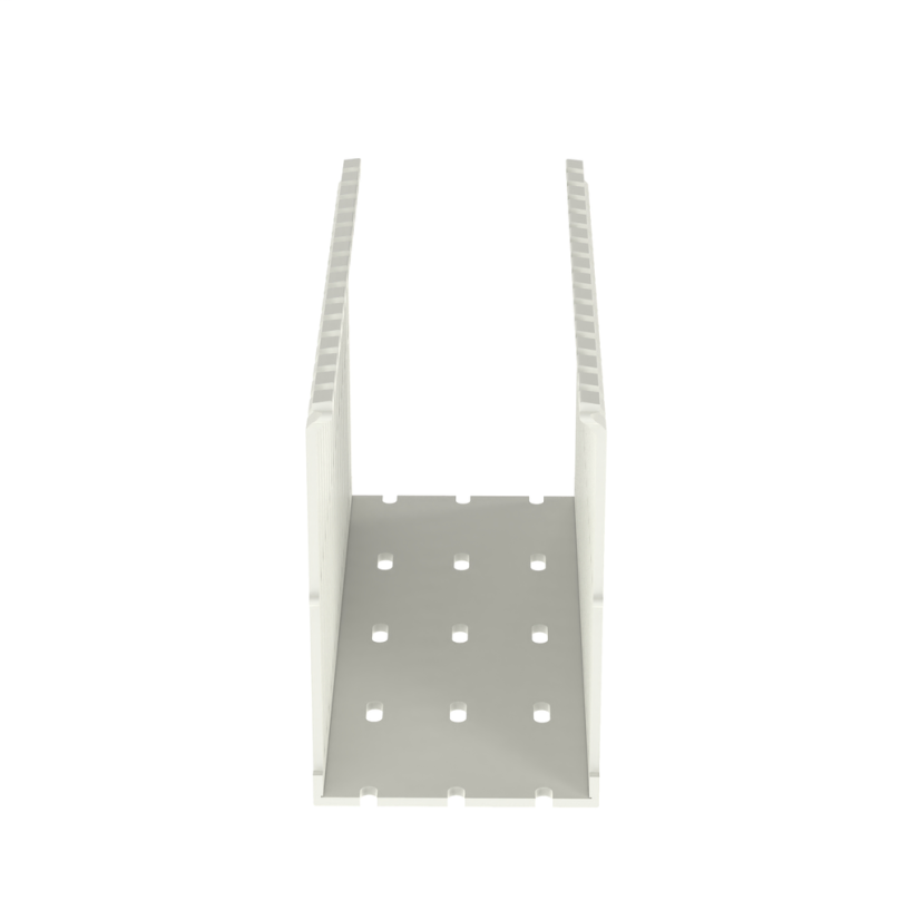 Panduit® F3X5WH6 Type F Narrow Slot Wall Wiring Duct, 0.2 in, 3-1/4 in W x 5 in D, Lead-Free PVC