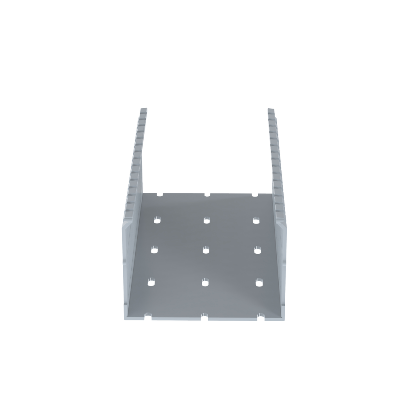 Panduit Panduct F4X3LG6 Type F Base Wiring Duct, 0.2 in Narrow Slot Slot, 4-1/4 in W x 3 in D, PVC
