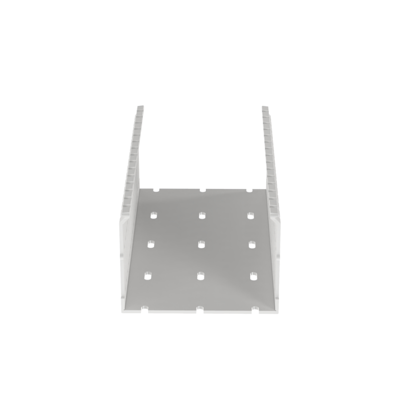 Panduit® F4X3WH6 Type F Narrow Slot Wall Wiring Duct, 0.2 in, 4-1/4 in W x 3 in D, Lead-Free PVC