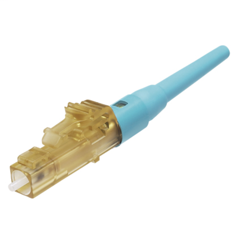 Panduit® FLCSMCXAQY OptiCam™  LC Simplex Connector, OM3/OM4/OM5, Aqua